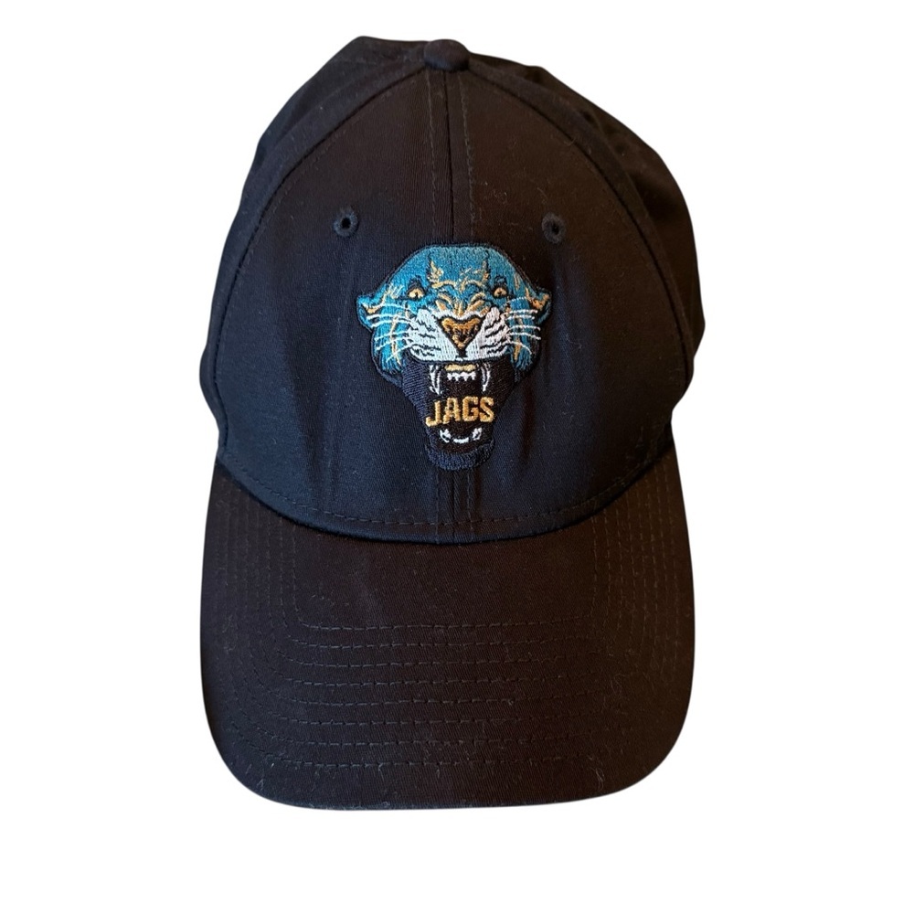 Black Baseball Cap with Embroidered Jaguar 'JAGS' Logo - Picture 5 of 6